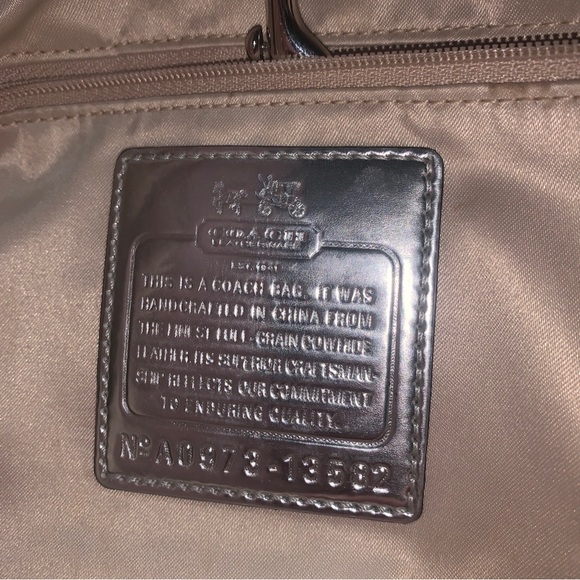 Coach Leather Brook Shoulder Handbag Lavender  A0973-13582 - Picture 8 of 10